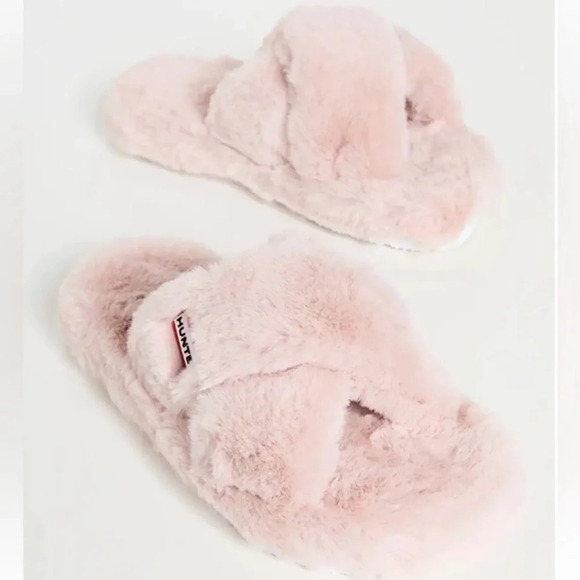New Hunter Faux Fur Flatform Slide Crossover Straps Vegan
Sandals Pink Size 6 - Picture 3 of 16